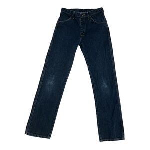 Vintage Rustler Reg Fit Straight Leg Jeans 32x34 Dark Wash Western 90s Cowboy